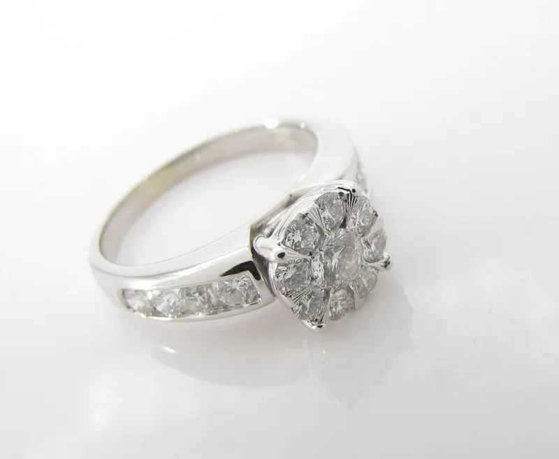 14K White Gold Diamond Ring from auction in Carmel, Indiana