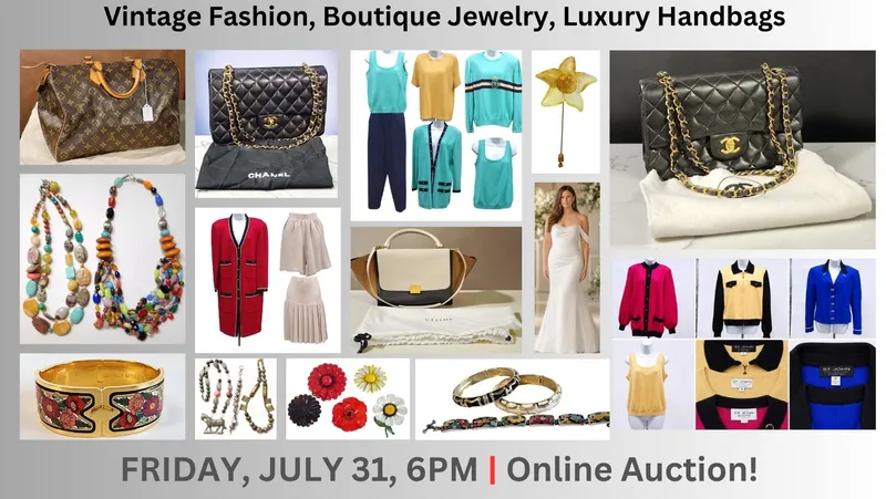 Vintage Couture, Fashion Jewelry. High-End Handbags
