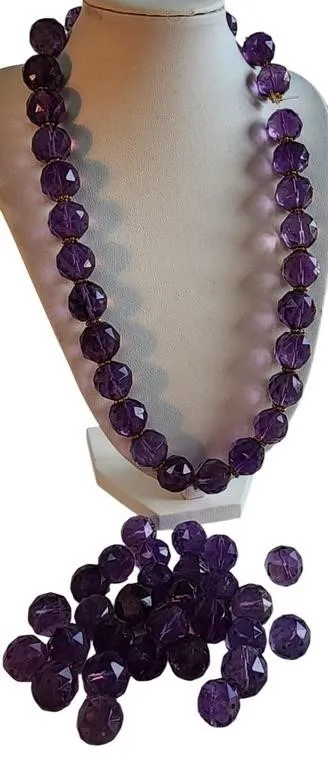 Amethyst Bead Necklace from auction in Carmel, Indiana