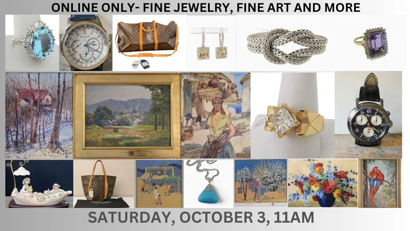 October Fine Jewelry, Fine Art and More