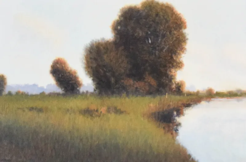 Donald Jurney Oil on Canvas A New Day from auction in Lincoln Park, New Jersey
