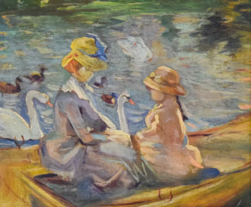 After Berthe Morisot Oil on Canvas On the Lake from auction in Lincoln Park, New Jersey
