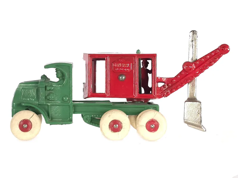 Hubley Cast Iron Mack General Steam Shovel 10" MINT from auction in Myakka City, Florida