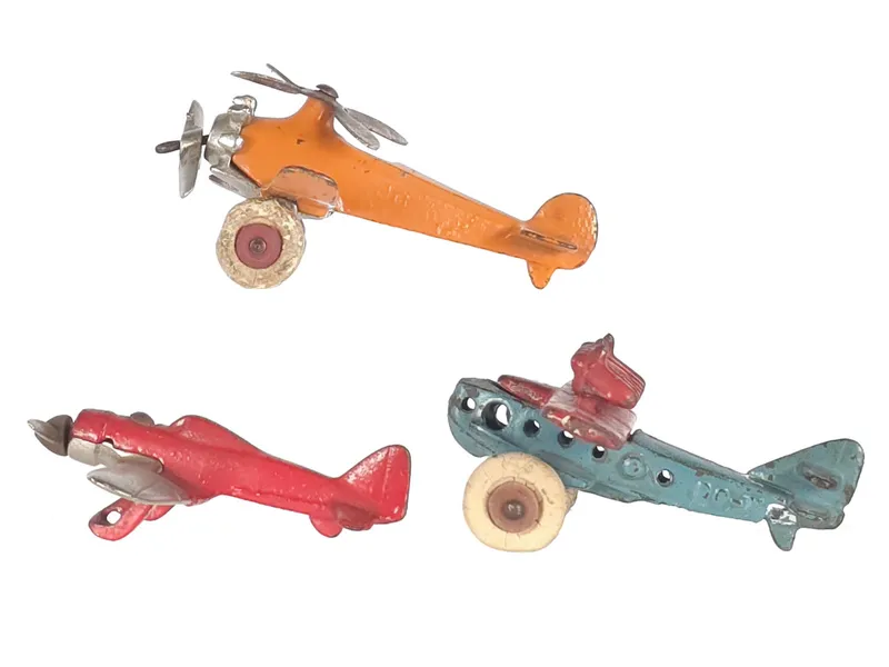 (3) Cast Iron Hubley Planes- Gyro Plane, Henkel, Do-X from auction in Myakka City, Florida