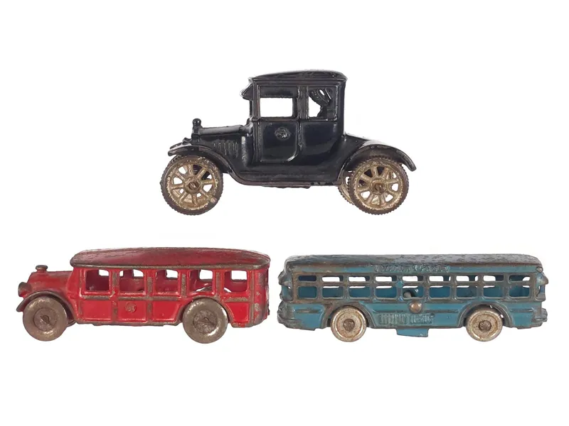 (3) Arcade & A.C. Williams Cast Iron Vehicles Assorted from auction in Myakka City, Florida