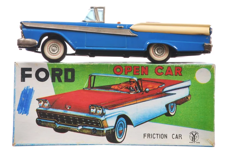 1959 Ford Fairlane 500 Tin Car by Yachio of Japan from auction in Myakka City, Florida