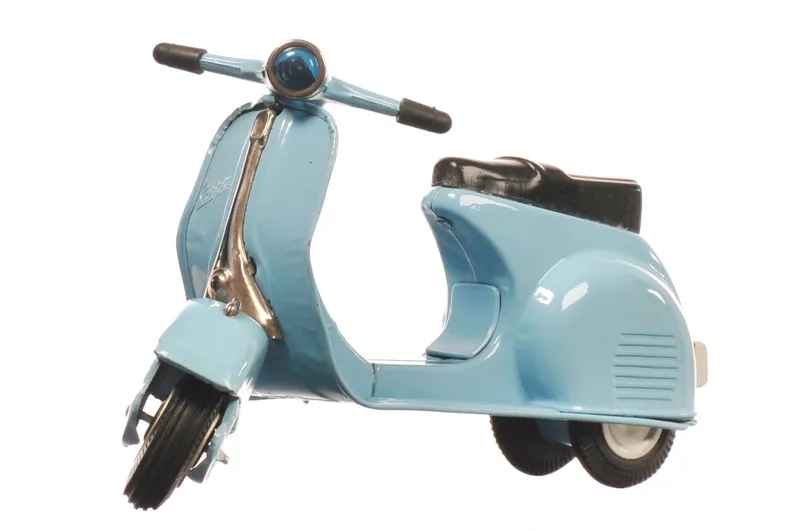 Bandai Tin Vespa Scooter in Light Blue from auction in Myakka City, Florida