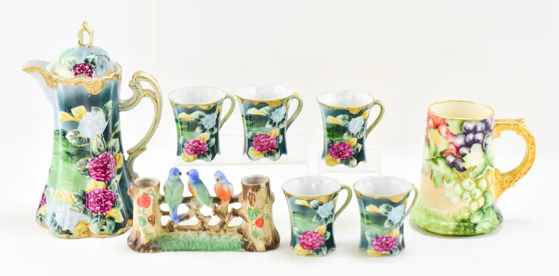 CASA FOR CHILDREN CHARITY LOT: HAND-PAINTED PORCELAIN ASSORTMENT from auction in Aurora, Oregon