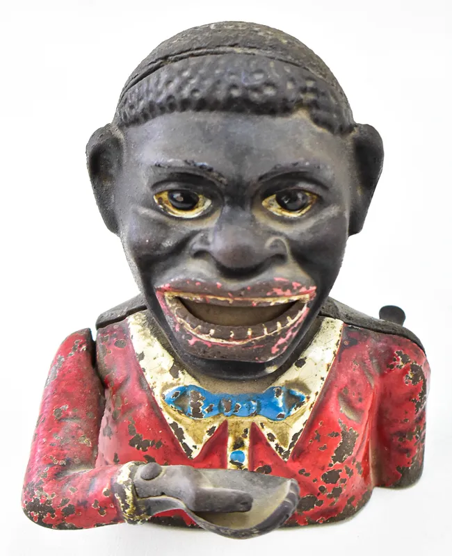 MECHANICAL CAST IRON "JOLLY BANK"  from auction in Aurora, Oregon
