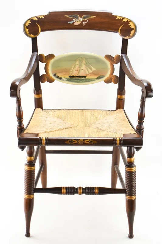 HITCHCOCK FURNITURE COMPANY LIMITED EDITION ARMCHAIR from auction in Aurora, Oregon