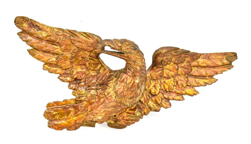 AMERICAN FEDERAL STYLE CARVED GILT EAGLE from auction in Aurora, Oregon