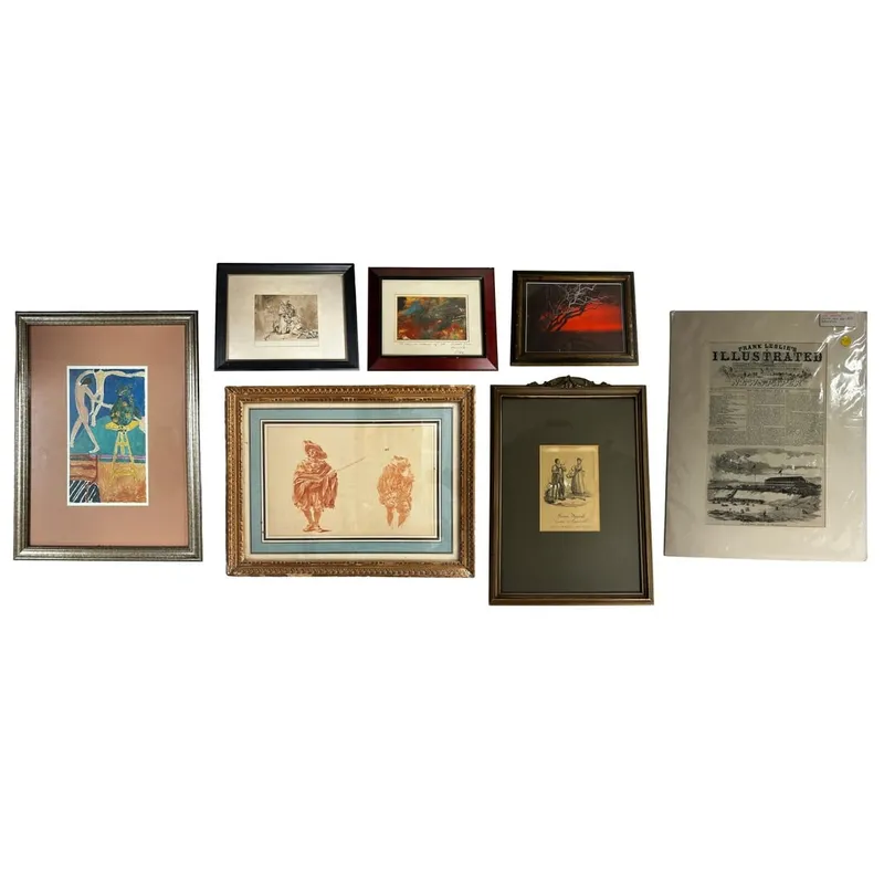 Lot of 6 Artwork Prints Incl. Matisse & Rembrandt from auction in East Meadow, New York