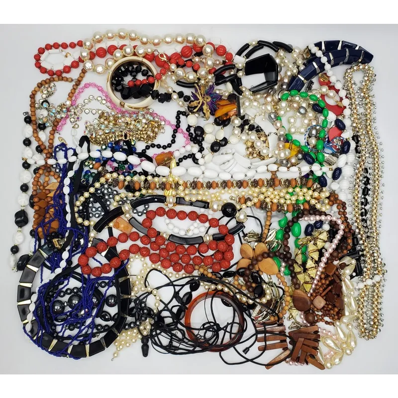 Large Bag of Untested Costume Jewelry from auction in East Meadow, New York