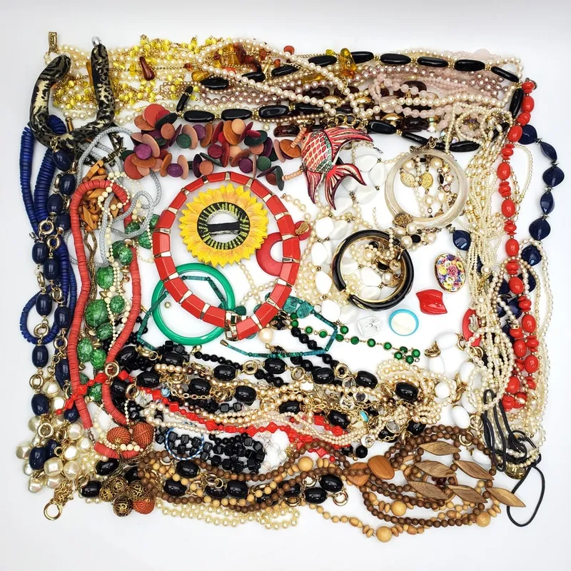 Large Bag of Untested Costume Jewelry from auction in East Meadow, New York