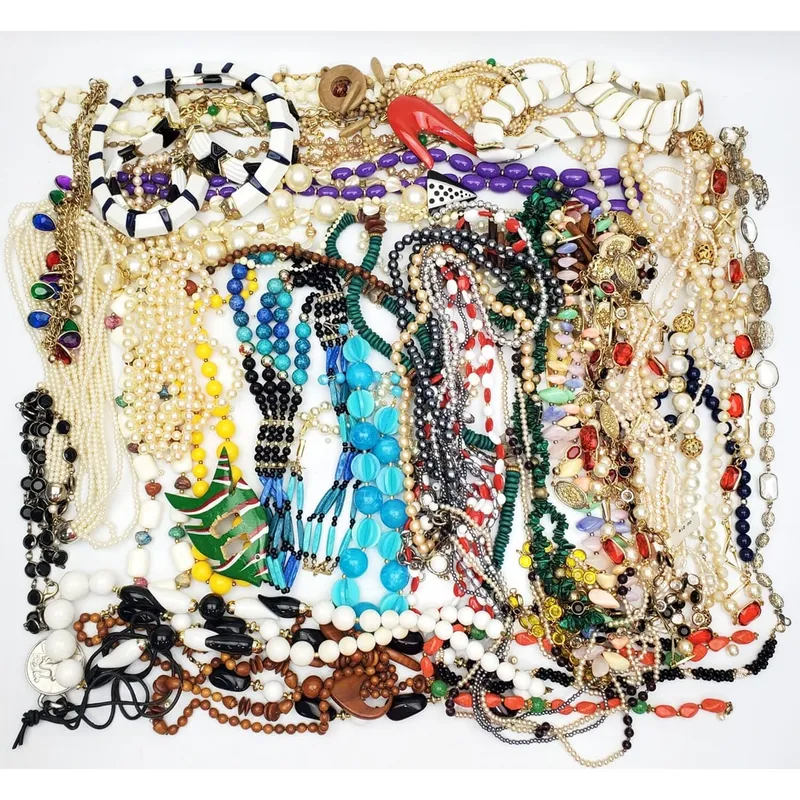 Large Bag of Untested Costume Jewelry from auction in East Meadow, New York