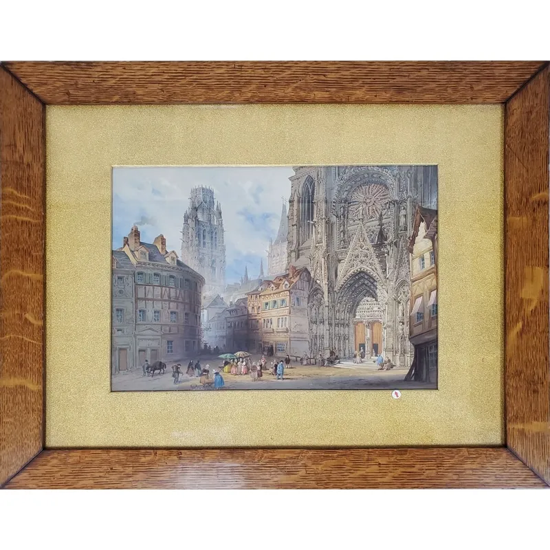 Paul Marny, French (1829-1914) Watercolor Painting from auction in East Meadow, New York