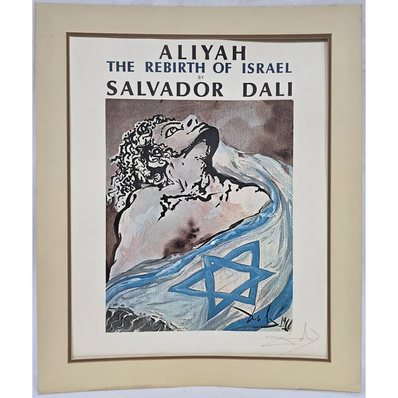 Salvador Dali, Aliyah The Rebirth of Israel Poster from auction in East Meadow, New York