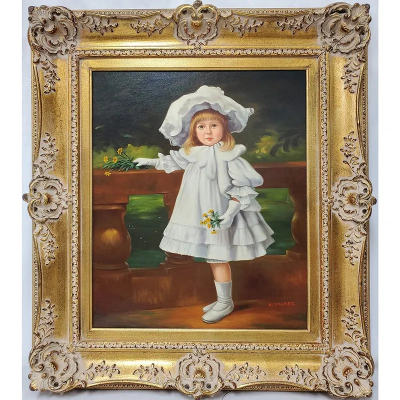 Signed "H. Palmer" Vintage Painting Oil on Canvas from auction in East Meadow, New York