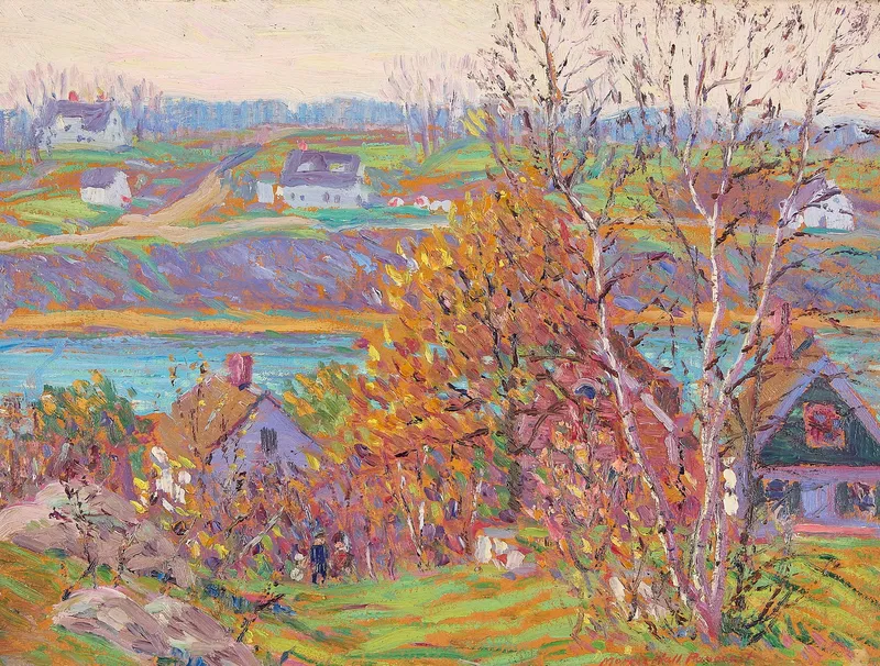 Morris Hall Pancoast "Riverdale" Oil Painting from auction in St. Paul, Minnesota
