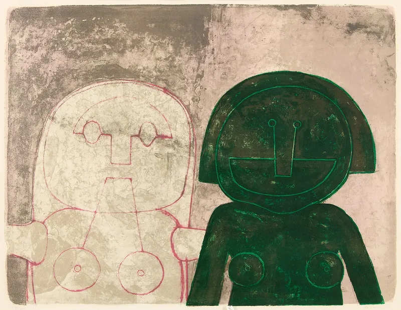 Rufino Tamayo "Dos Cabezas de Mujer" Lithograph from auction in St. Paul, Minnesota