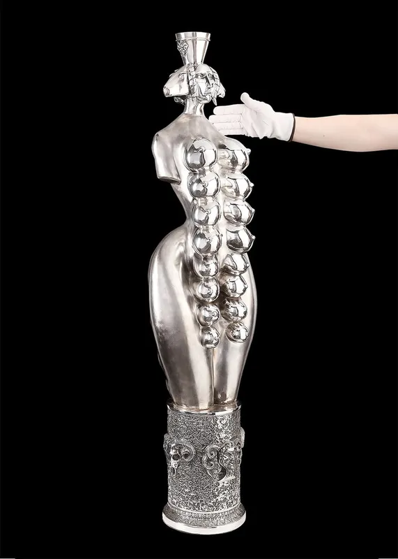Mihail Chemiakin "Cybele" Sterling Figure 284 ozt from auction in St. Paul, Minnesota