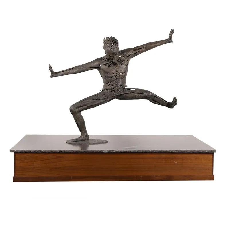 Robert H. Cook "Samson" Bronze Sculpture 2000 from auction in St. Paul, Minnesota