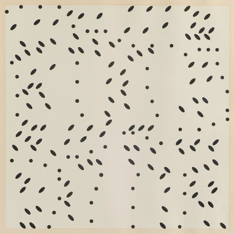 Larry Poons "Untitled" X+X Serigraph Print 1964 from auction in St. Paul, Minnesota