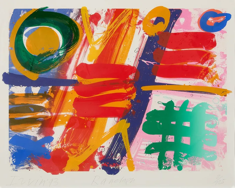 Albert Irvin "Ranelagh" Screenprint 1993 from auction in St. Paul, Minnesota