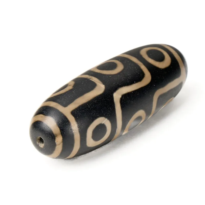 Tibetan Agate "Nine Eye" Dzi Bead from auction in St. Paul, Minnesota