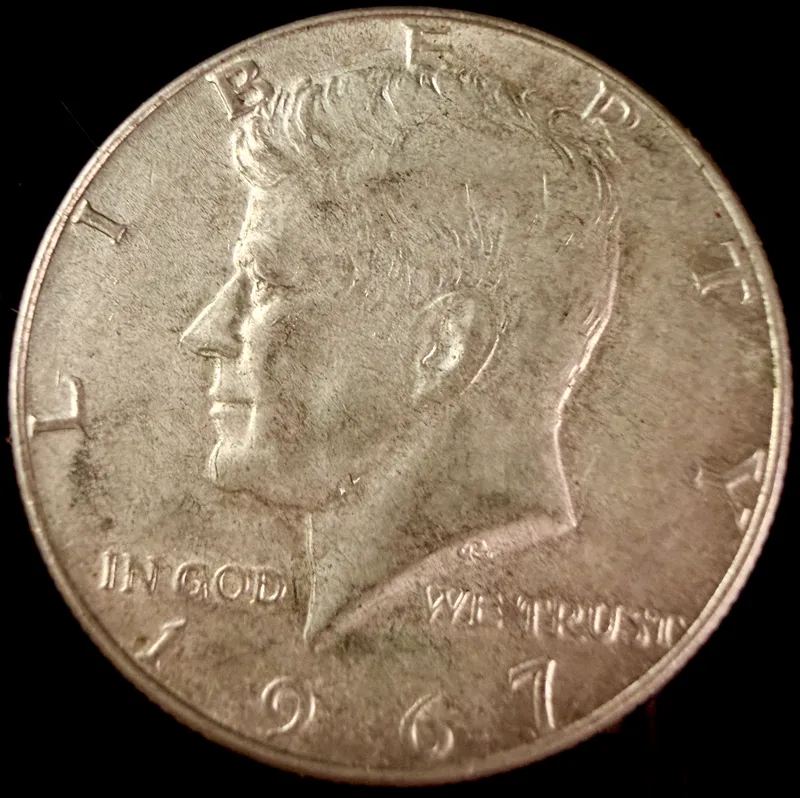 US 1967 Kennedy Half Dollar from auction in Campbell, New York