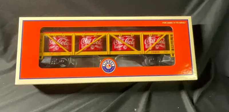 Lionel O Gauge Coca-Cola Vat Car 6-26660 in Original Box from auction in Campbell, New York