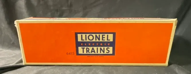 Lionel Postwar O-Gauge No. 6415 Sunoco Triple-Dome Tank Car with Original Box from auction in Campbell, New York