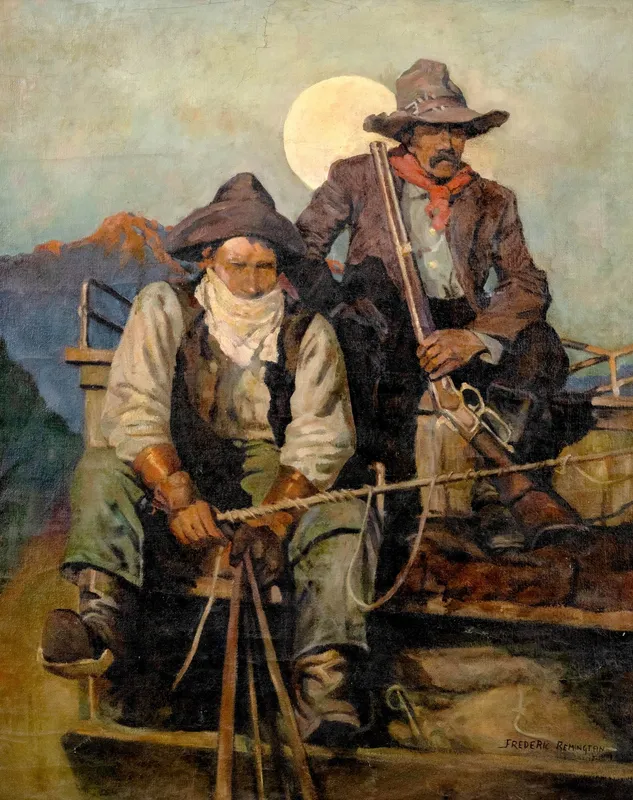 N.C. Wyeth (After), 'On the Coach Box,' Signed Oil on Canvas Painting - No Reserve from auction in Kingston, New York