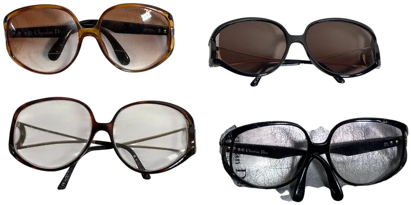 Four Vintage Christian Dior Optyl Sunglasses and Prescription Eyeglasses from auction in Lancaster, Ohio