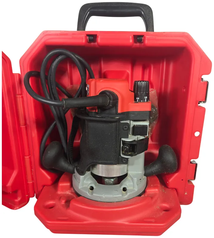 Milwaukee Model 5615-29 1.75 HP BodyGrip Fixed-Base Router with Carrying Case from auction in Lancaster, Ohio