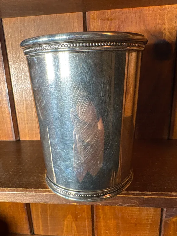Mark J. Scearce Sterling Silver Kentucky Mint Julep Cup from auction in Lancaster, Ohio