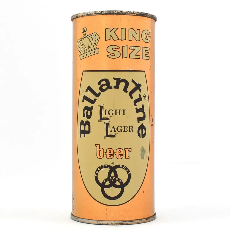 Ballantine Light Lager Beer 16 Ounce Flat Top 224-23 from auction in Brimfield, Massachusetts
