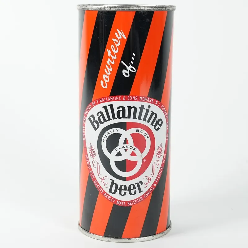 Ballantine Beer Princeton University Commemorative Bank Top 16 OZ Can 218-29 from auction in Brimfield, Massachusetts