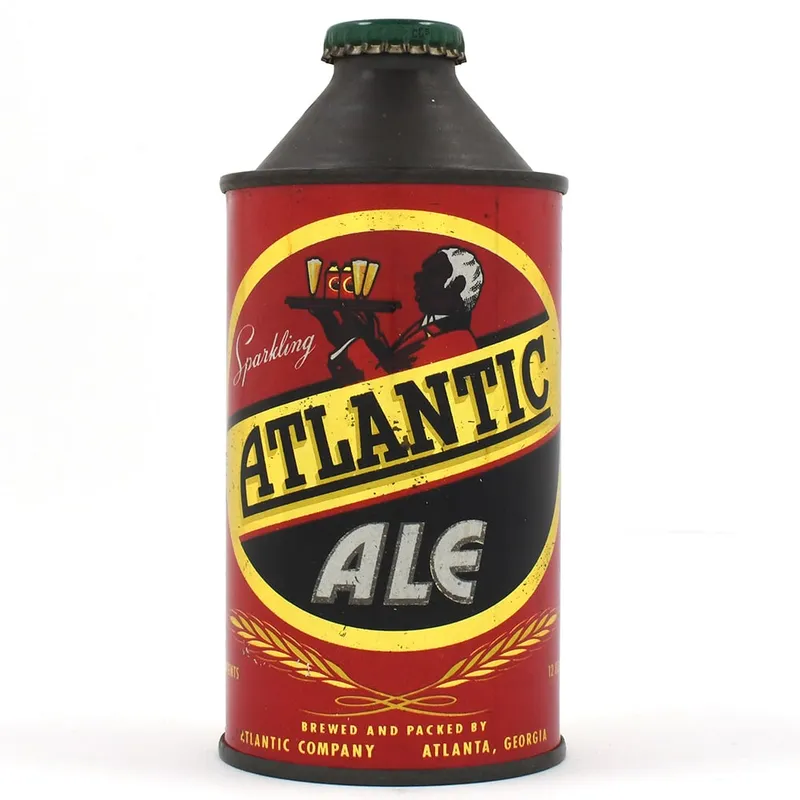 Atlantic Sparkling Ale Cone Top NON-IRTP 150-24 from auction in Brimfield, Massachusetts