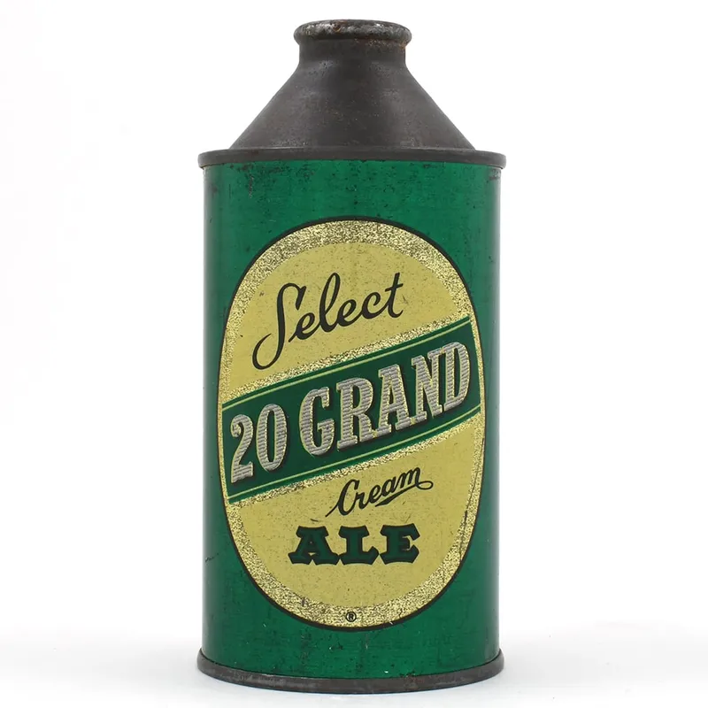 20 Grand Ale Cone Top 187-28 from auction in Brimfield, Massachusetts