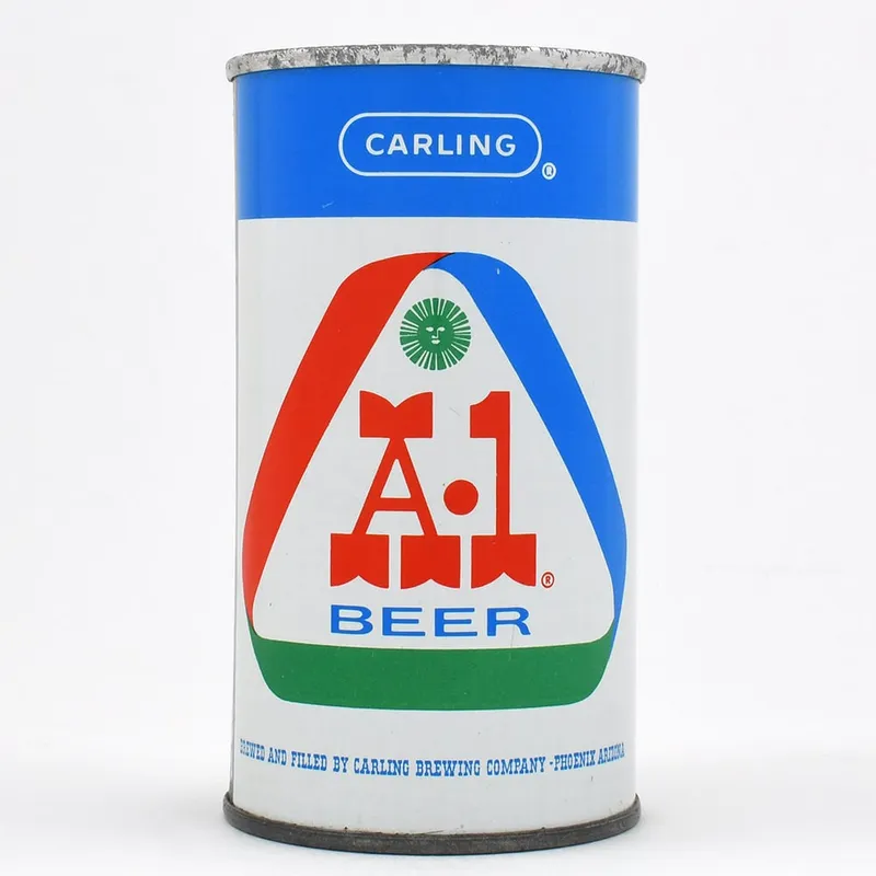 A-1 Beer Carling Fan Tab 35-6 OVERPAINT from auction in Brimfield, Massachusetts