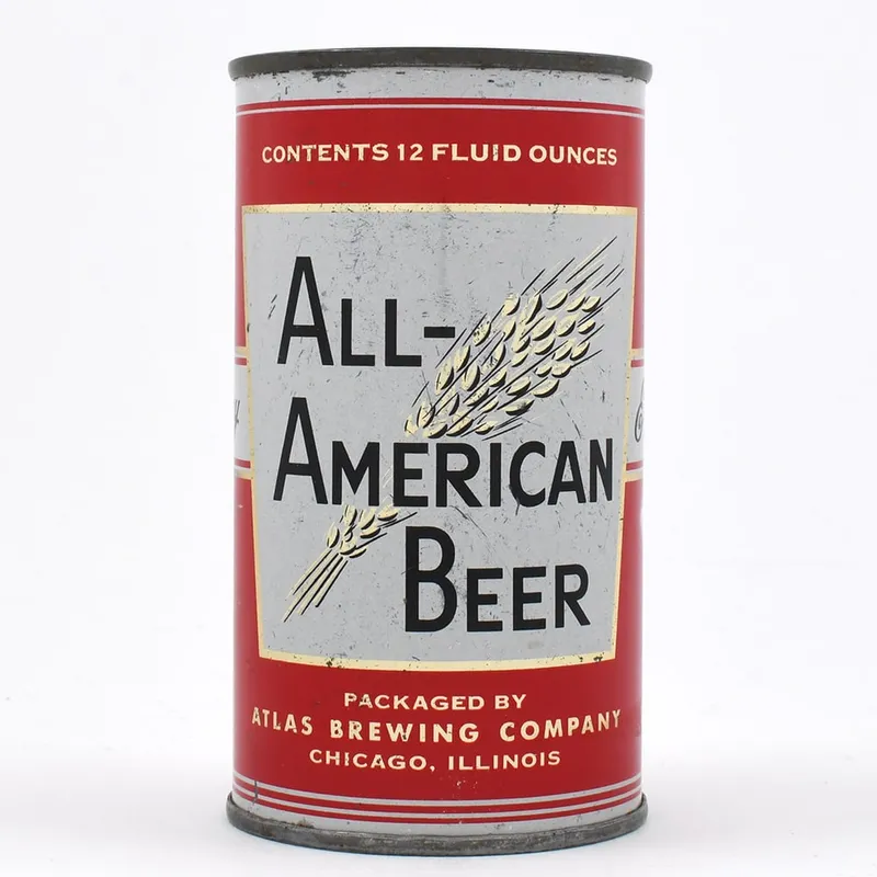 All-American Extra Dry Extra Pale Beer Flat Top OH TAX LID 29-26 from auction in Brimfield, Massachusetts