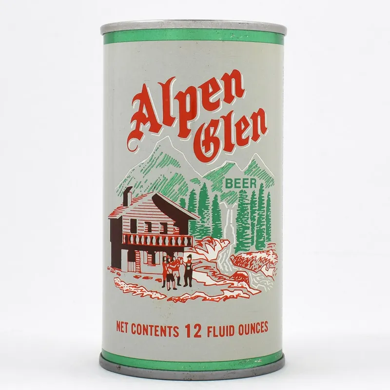 Alpen Glen Beer Pull Tab 1970 32-29 EXCEPTIONAL from auction in Brimfield, Massachusetts