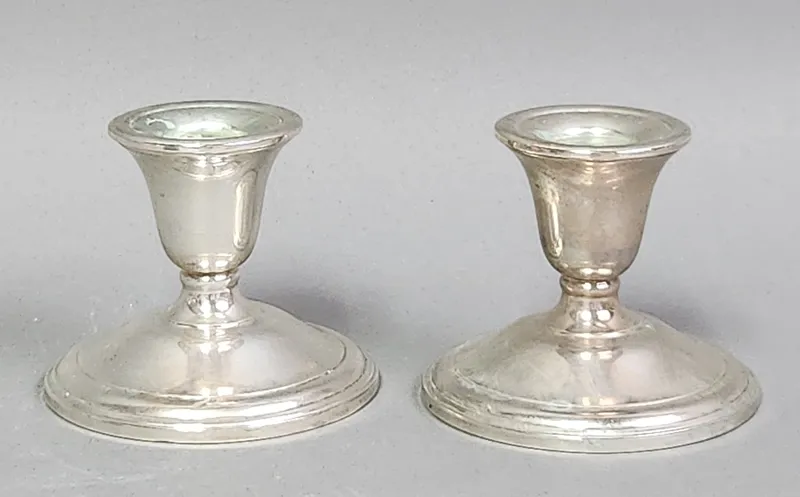 International Sterling Candlesticks 458.75 Grams from auction in Okemos, Michigan