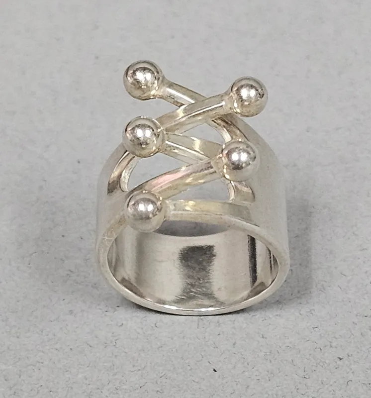 Anna-Greta Eker Sterling Silver Ring 9.3 Grams from auction in Okemos, Michigan