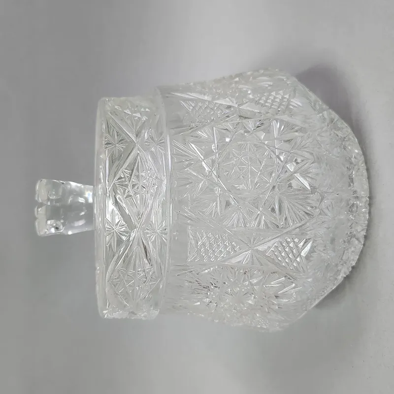 American Brilliant Cut Glass Biscuit Jar from auction in Okemos, Michigan