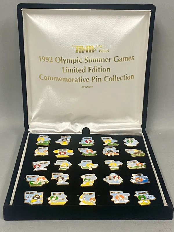 M&M's 1992 Olympic Summer Games Pin Set from auction in Okemos, Michigan