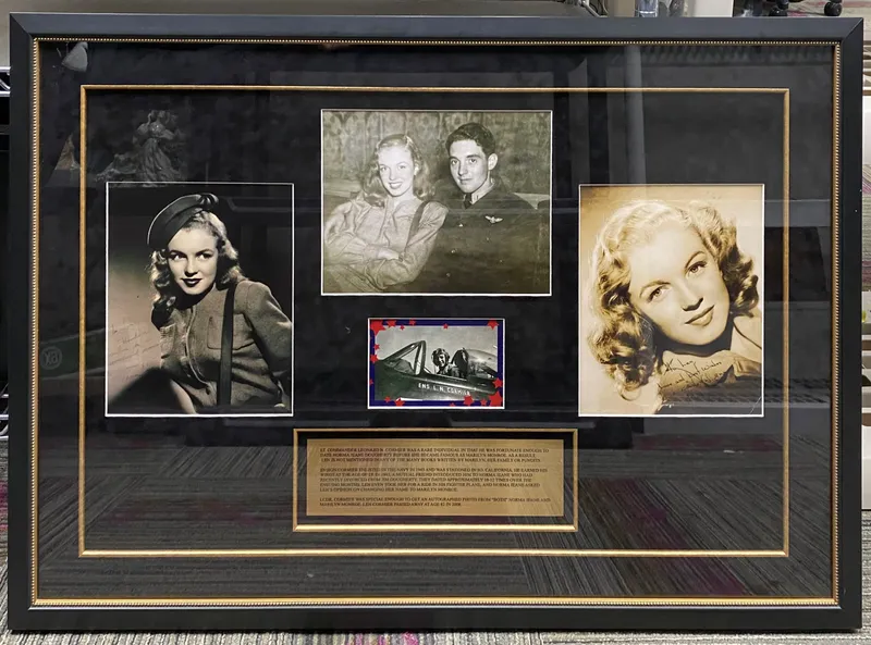 Marilyn Monroe Autographed Photographic Display from auction in Okemos, Michigan