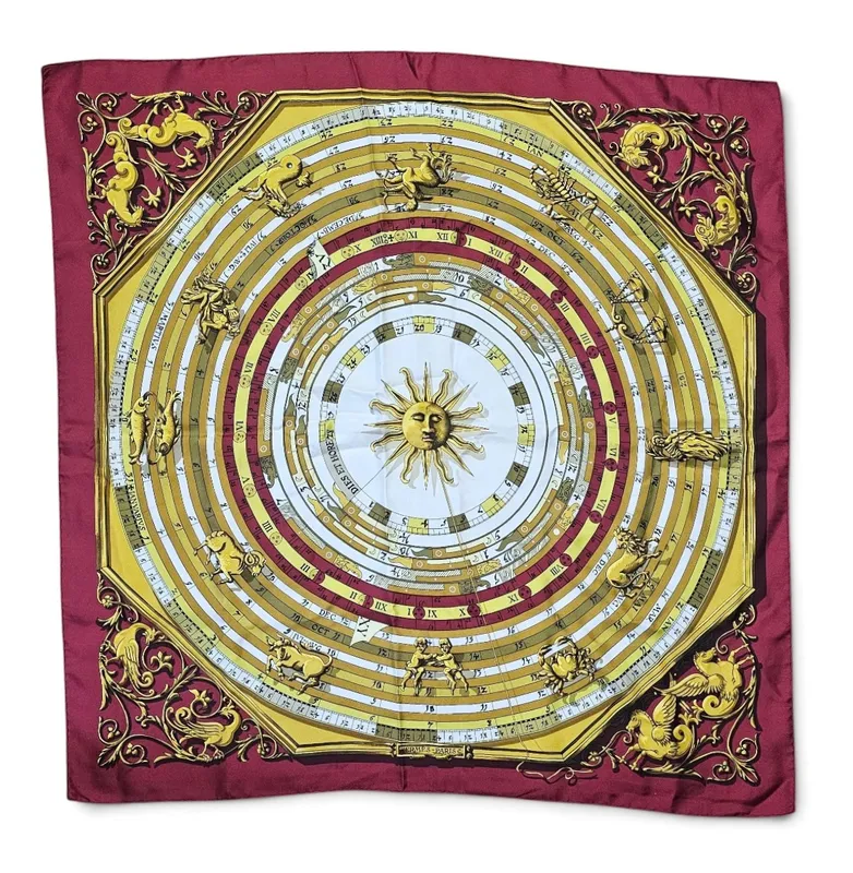Hermes Dies et Hore Silk Scarf from auction in Okemos, Michigan
