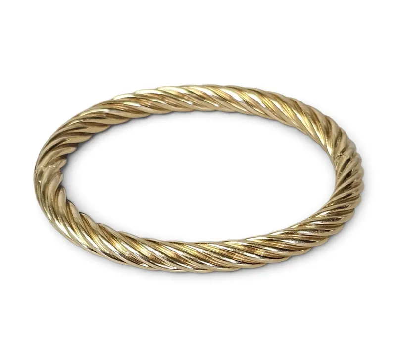 Tiffany & Co. 18K Rope Bangle 23.3 Grams from auction in Okemos, Michigan
